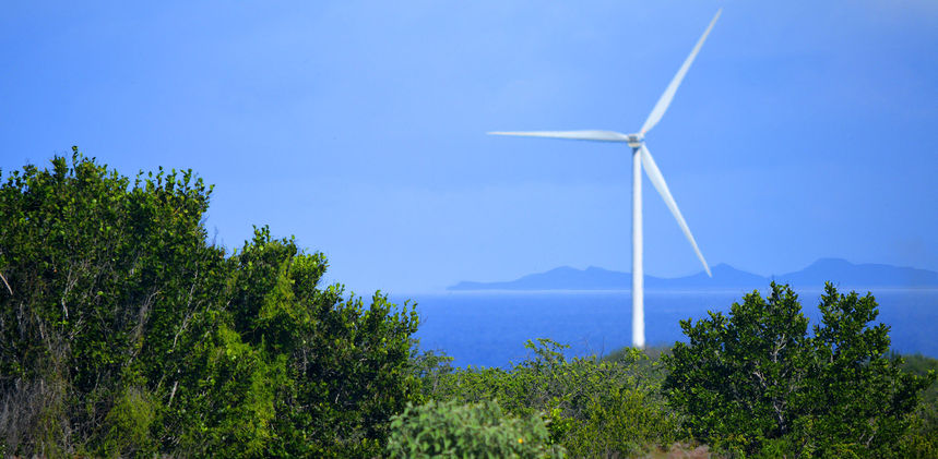 Bouw van windmolenpark op Koraal Tabak (Curaçao)