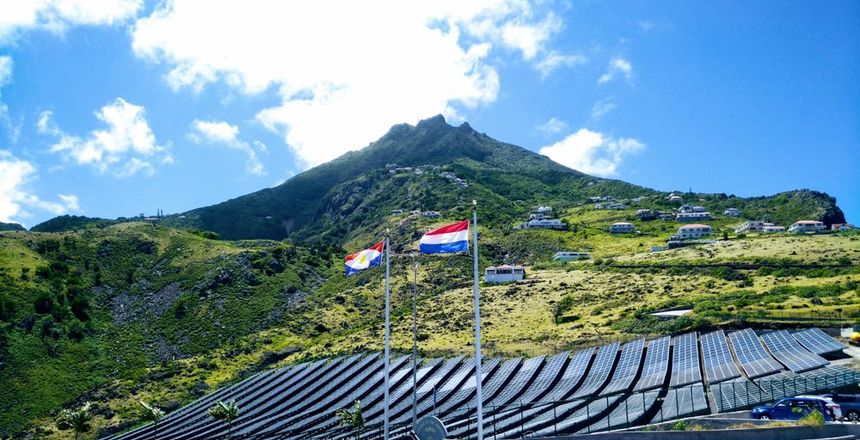 Saba loopt voor op klimaatneutraliteit