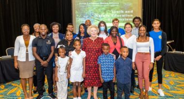 Beatrix talks with young conservationists