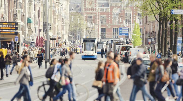 Vlot en veilig te voet door Amsterdam