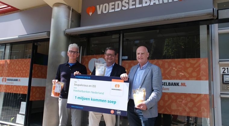 ISS doneert met Soupalicious 1 miljoen kommen soep aan Voedselbanken