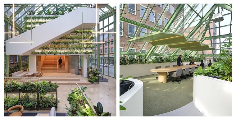 Lichte ontmoetingsplek in monumentaal ministerie