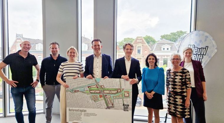 Gebouwen voor wonen en werken in Nieuw Delft