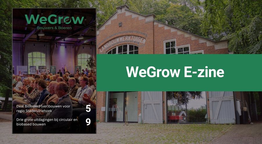 WeGrow e-zine toont versnelling biobased bouwen