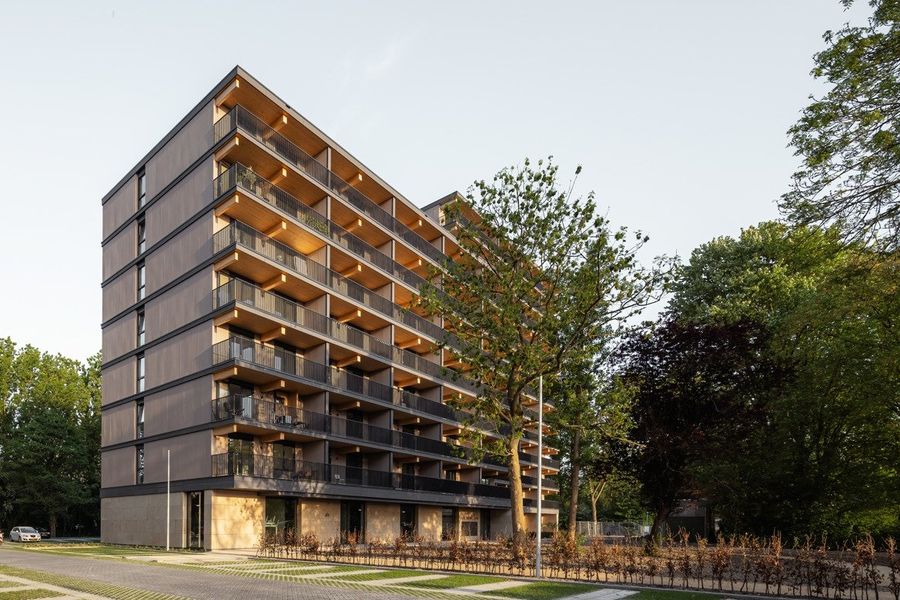 Woningcorporatie zorgt voor houten woongebouw