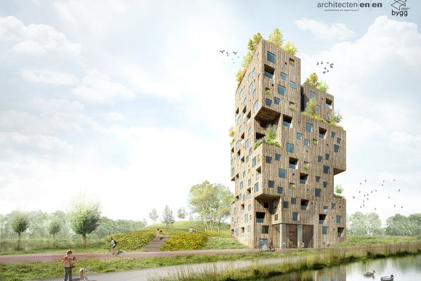 Biobased bouw voor woontoren Meerland